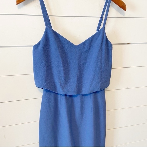NWTs Dress The Population | Alondra Blouson Sheath Dress Blue Jay Size XXS - Picture 7 of 12